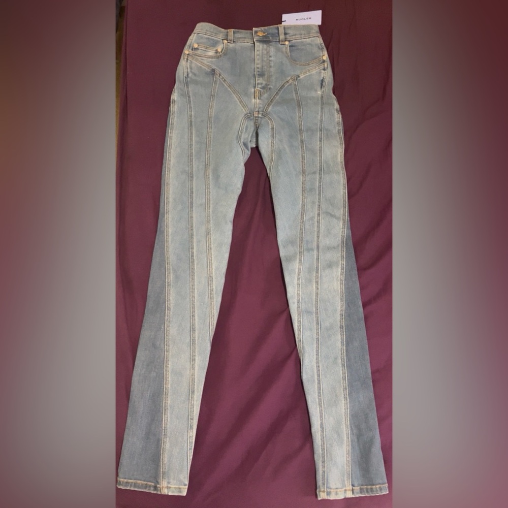 Mugler Spiral Denim Jeans